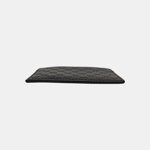 Authenticated pre-owned Microguccissima Monogram Canvas Black Card Holder - Card Holder at Looply