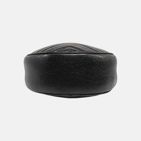 GG Marmont Mini Quilted Calfskin Black