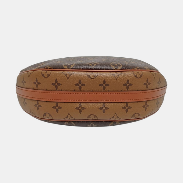 LOOP HOBO Monogram Coated Canvas Brown