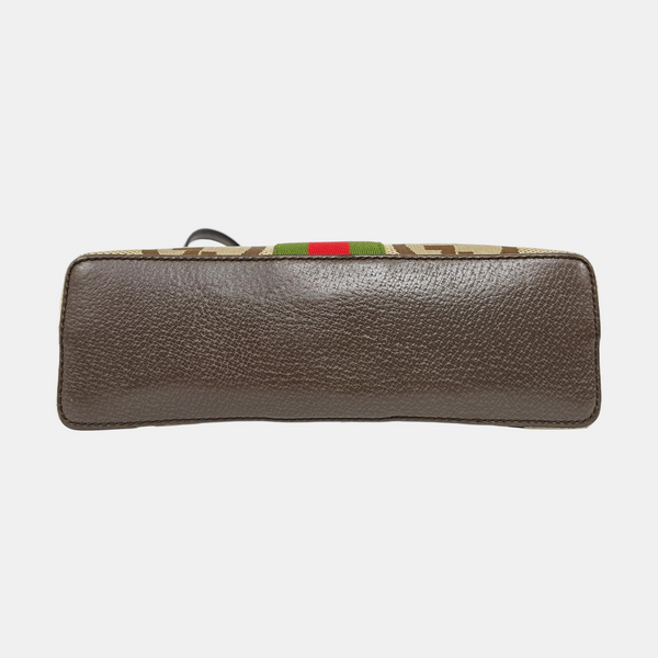 Ophidia Small Monogram Fabric Brown