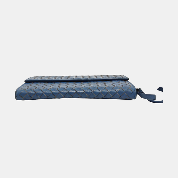 Lambskin Wallet Blue