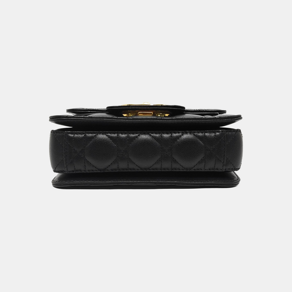 Dior Caro Mini Cannage Calfskin Black