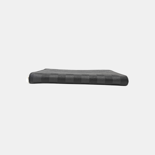 ZIPPY Damier Graphite Coated Canvas Gray Wallet