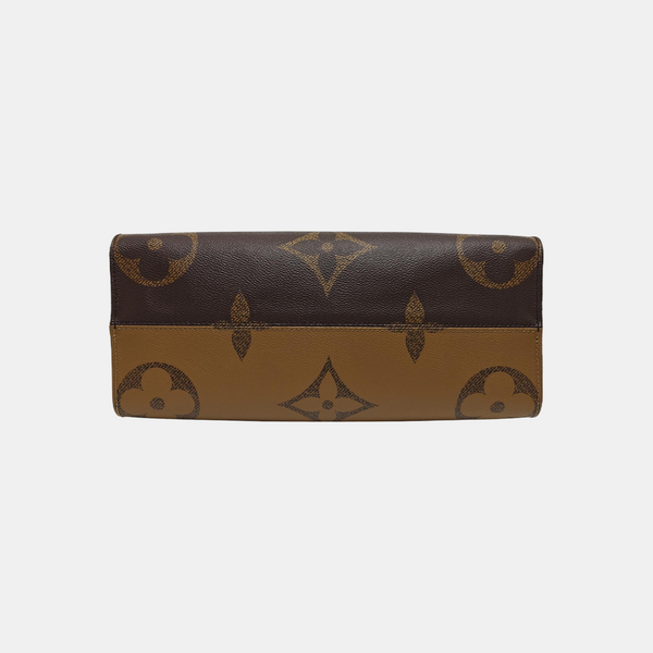 ONTHEGO MM Monogram Coated Canvas Brown