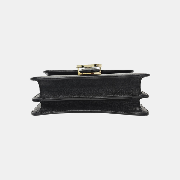 Interlocking G Small Calfskin Black