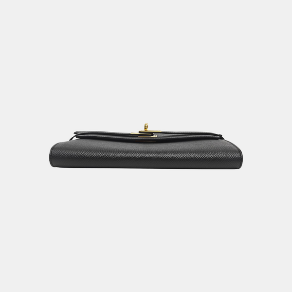 Kelly 20 Epsom Black Wallet