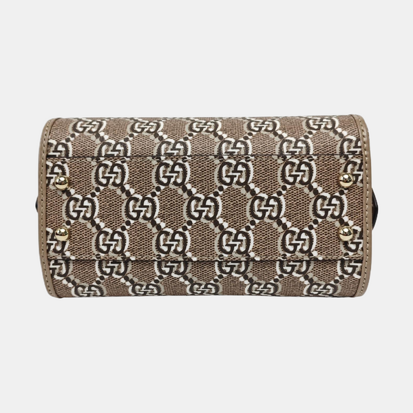 Monogram Coated Canvas Shoulder Bag Super Mini Gray