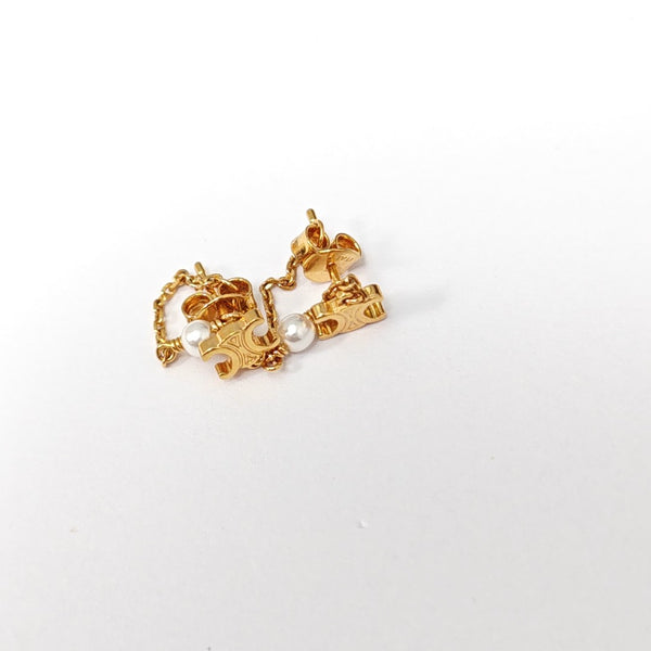 Metal Gold Stud Earrings