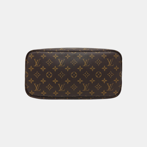 NEVERFULL MM Monogram Coated Canvas Brown
