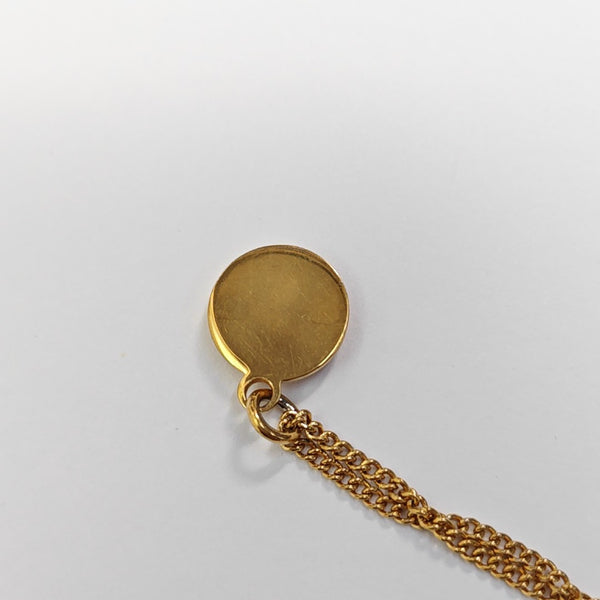 Dior Oblique Metal Gold Necklace