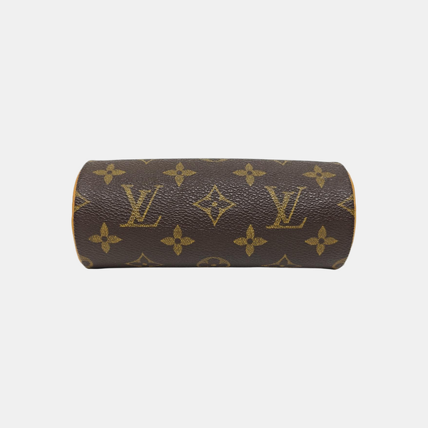 Authenticated pre-owned PAPILLON Mini Monogram Coated Canvas Brown - Top Handle Bag at Looply