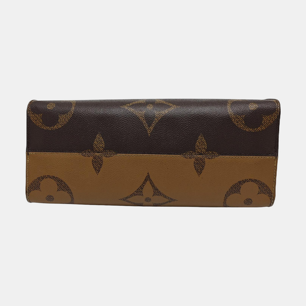 ONTHEGO MM Monogram Coated Canvas Brown