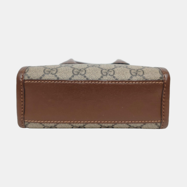 Retro Mini Monogram Coated Canvas Beige