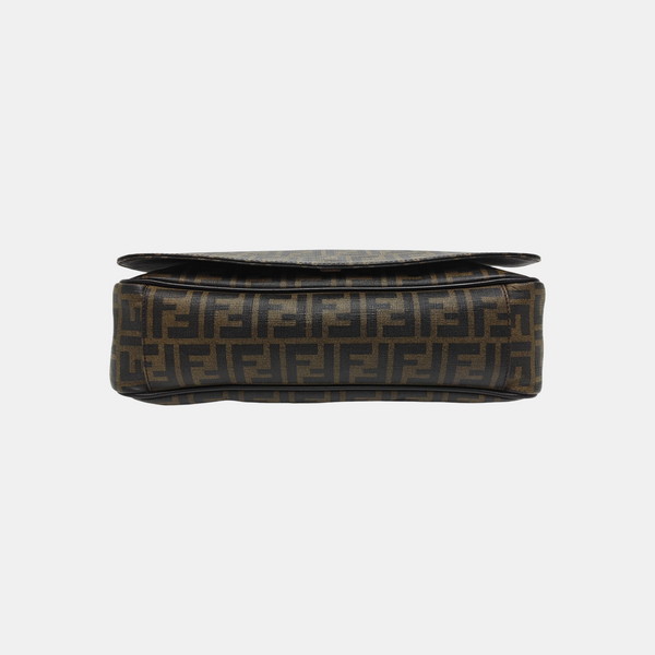 Monogram Coated Canvas Crossbody Bag Brown