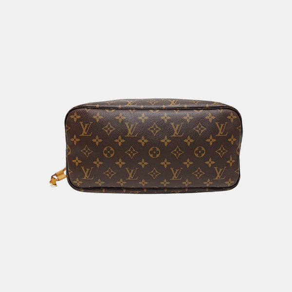 NEVERFULL MM Monogram Coated Canvas Brown