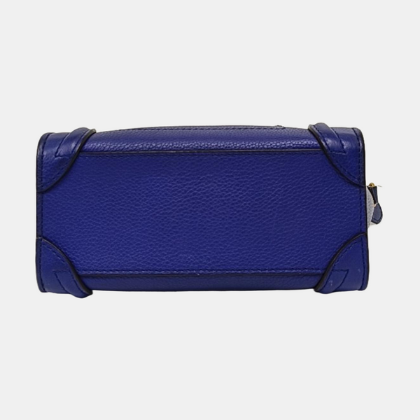 Authenticated pre-owned LUGGAGE Nano Calfskin Blue - Tote Bag at Looply