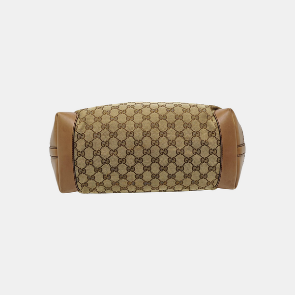 Monogram Canvas Tote Bag Brown