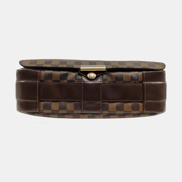 BASTILLE Damier Ebene Coated Canvas Brown