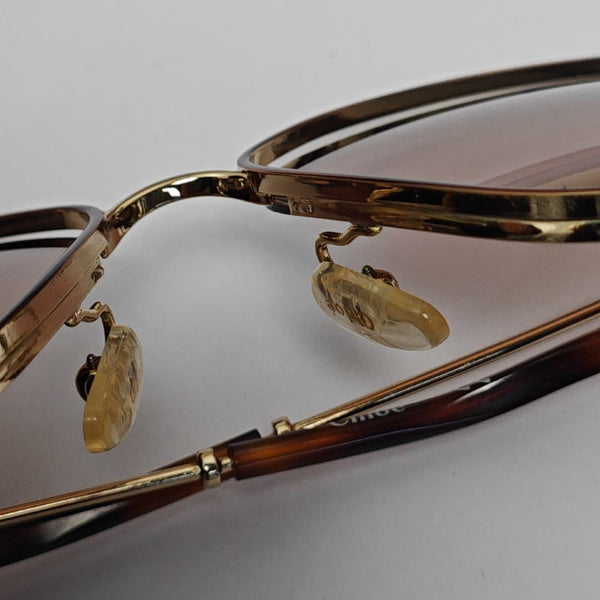 Brown Metal Sunglasses