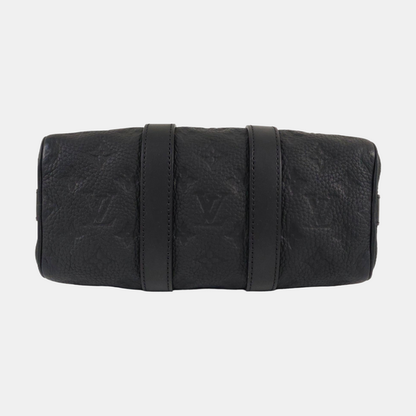 KEEPALL 25 Monogram Calfskin Black