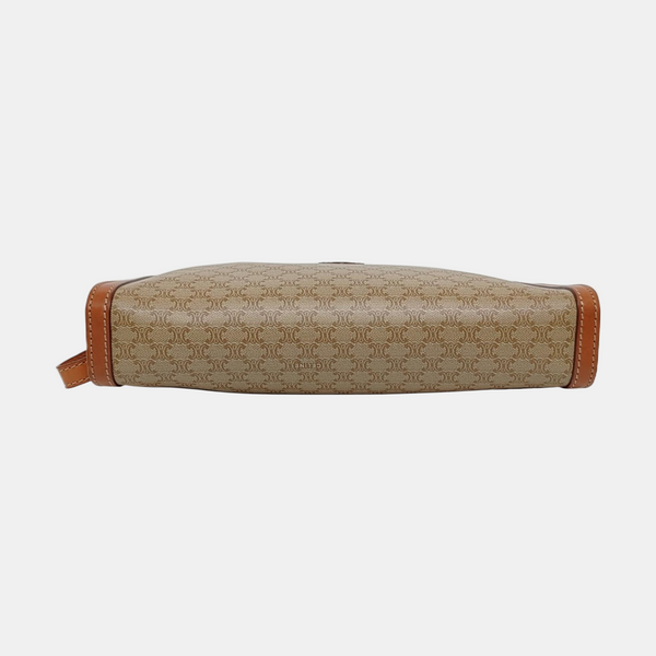 MACADAM CLUTCHES Coated Canvas Brown