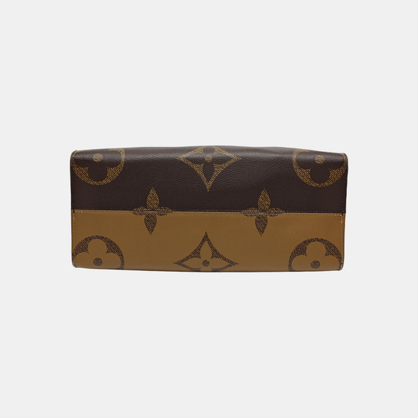 ONTHEGO MM Monogram Coated Canvas Brown