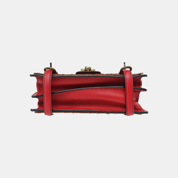 Calfskin Shoulder Bag Red