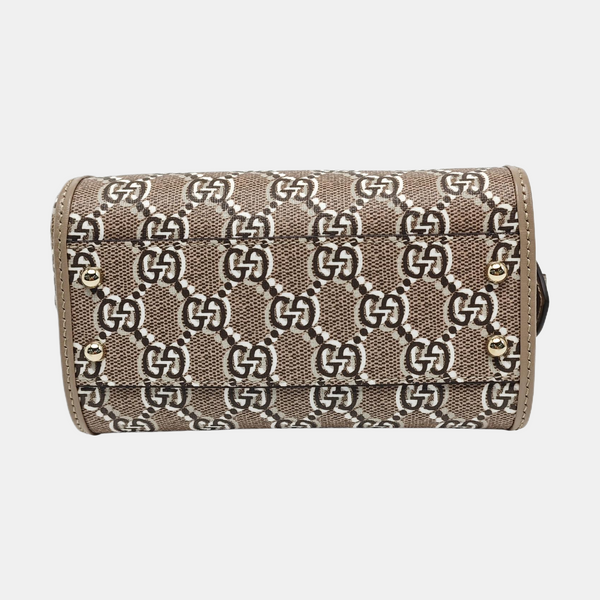 Monogram Coated Canvas Shoulder Bag Super Mini Gray