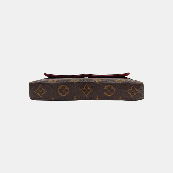 Authenticated pre-owned FÉLICIE Monogram Coated Canvas Brown - Shoulder Bag at Looply