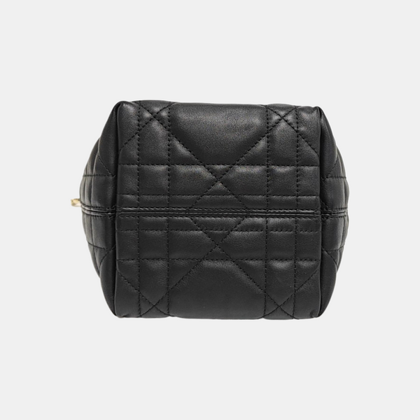 Toujours Nano Cannage Calfskin Black