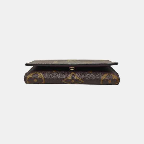 ENVELOPPE Monogram Coated Canvas Brown Card Holder
