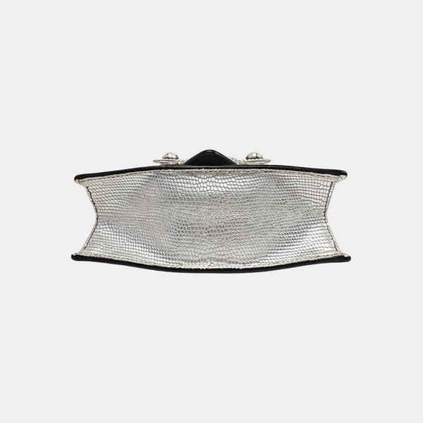 Miu Lady Calfskin Silver