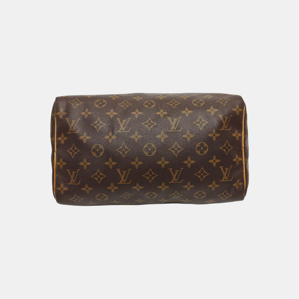 SPEEDY 30 Monogram Coated Canvas Brown