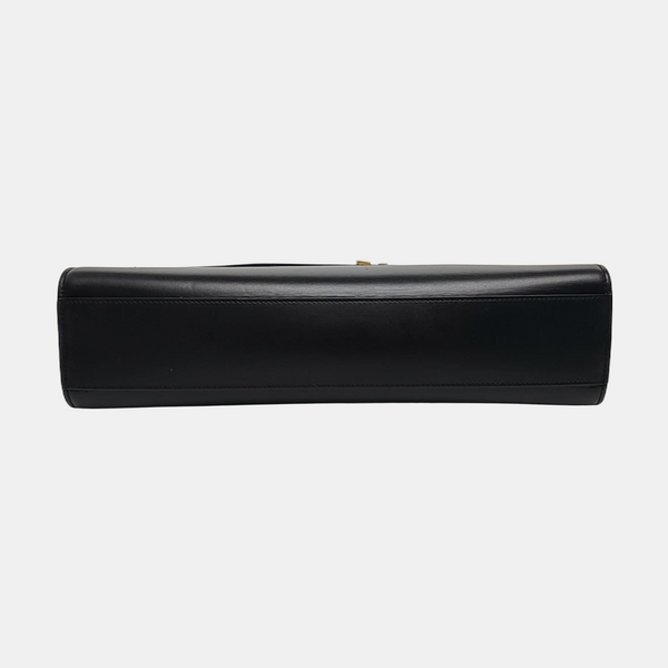 MANHATTAN Medium Calfskin Black