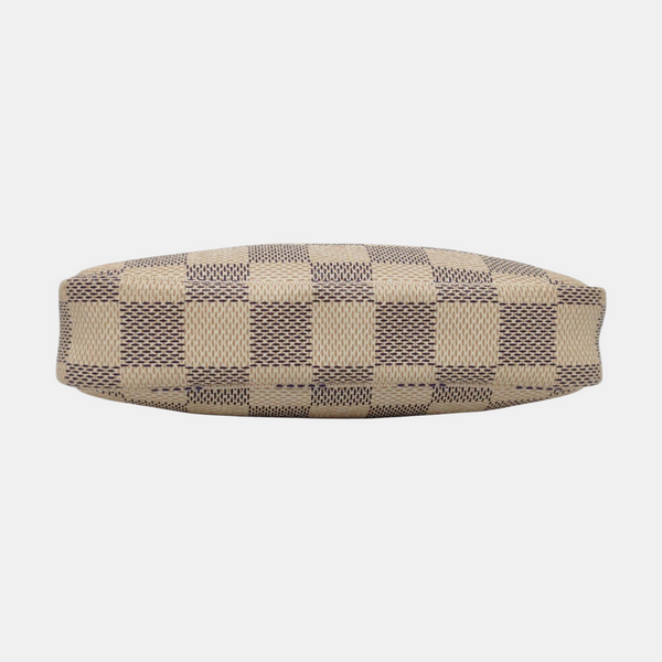 Authenticated pre-owned ACCESSOIRES Mini Damier Azur Coated Canvas White - Top Handle Bag at Looply