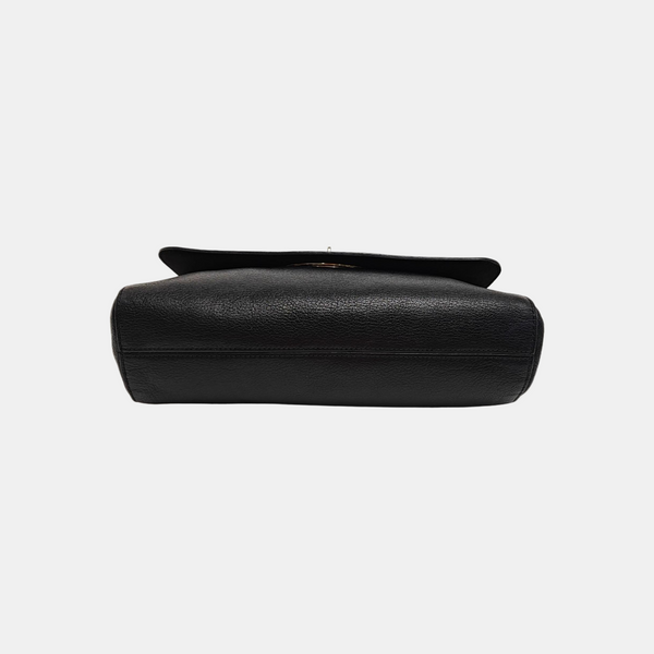 Calfskin Shoulder Bag Black