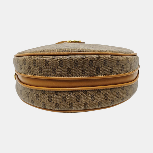 Monogram Coated Canvas Shoulder Bag Brown