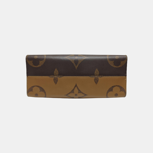 ONTHEGO MM Monogram Coated Canvas Brown