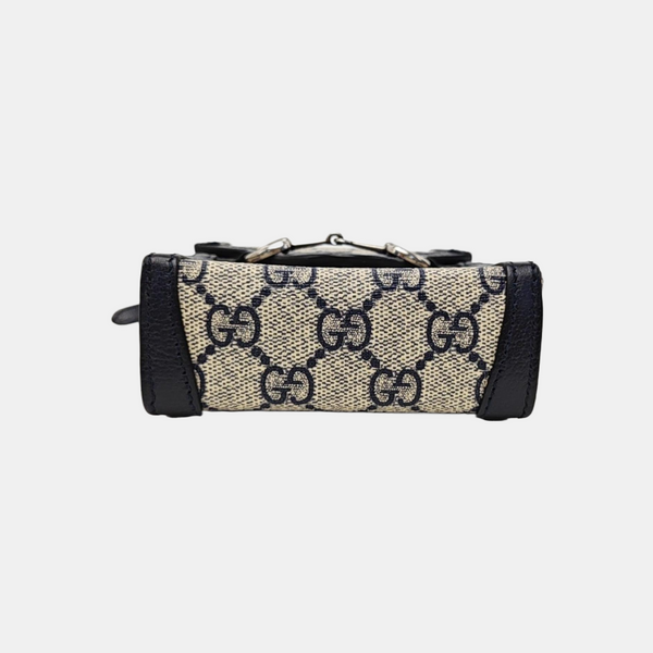 Horsebit 1955 Mini Monogram Coated Canvas Beige