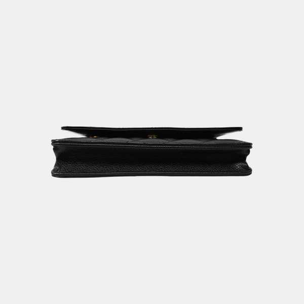 WOC Quilted Grained Calfskin Black