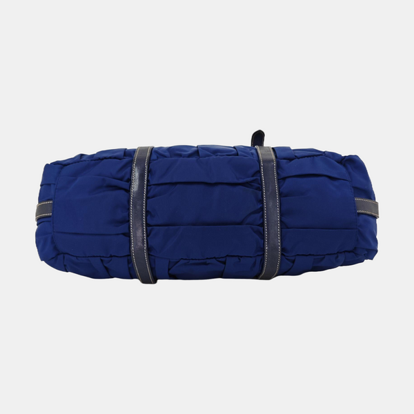 Gaufre Quilted Nylon Blue
