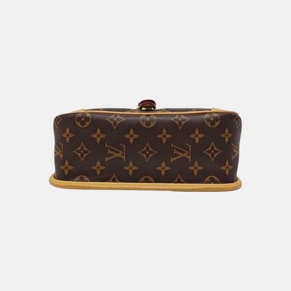 DIANE Monogram Coated Canvas Brown