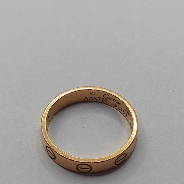 LOVE 18k Rose Gold Ring EU 50