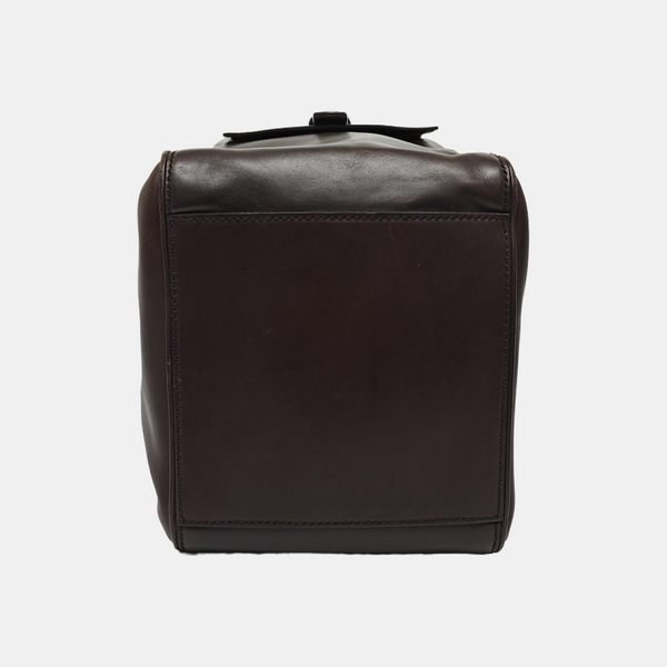 Calfskin Top Handle Bag Brown