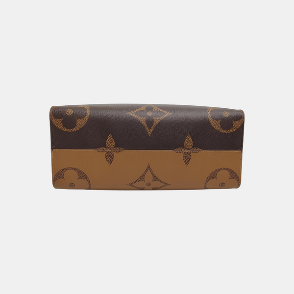 ONTHEGO MM Monogram Coated Canvas Brown