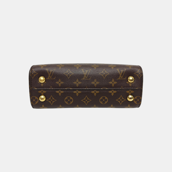CLUNY PM Monogram Coated Canvas Brown