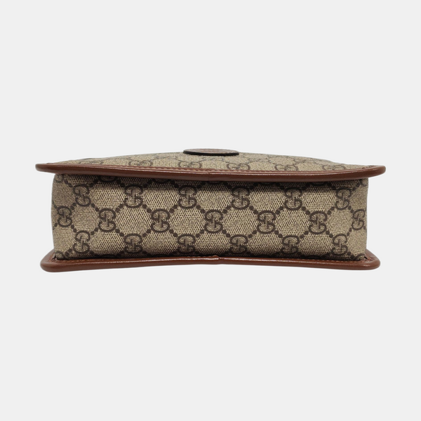 GG Supreme Mini Monogram Coated Canvas Beige