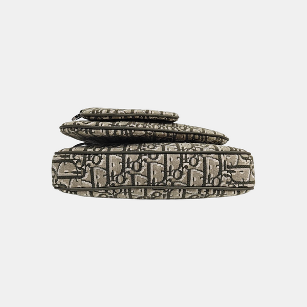 Saddle Small Oblique Fabric Beige