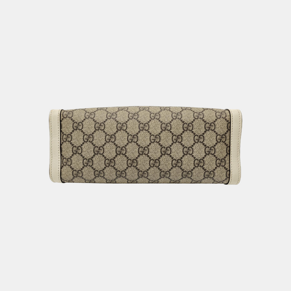 Padlock Small Monogram Coated Canvas Beige