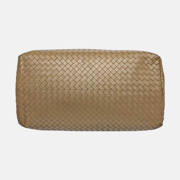Authenticated pre-owned Roma Calfskin Beige - Top Handle Bag at Looply